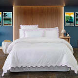 400TC Reverse U Shape Embroidery Cotton Duvet Cover Set