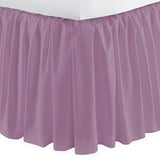 400TC Sateen Solid Cotton Gathered Bed Skirt