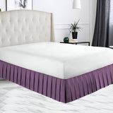 400TC Sateen Solid Cotton Pleated Bed Skirt