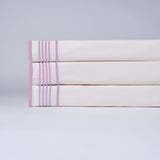 Smart Border 400TC Cotton Embroidery Sateen Solid Sheet Set