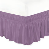 400TC Sateen Solid Cotton Wrap Around Bed Skirt