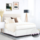 Ashley 400TC Sateen Cotton Traingle Embroidery Tailored Bed Skirt