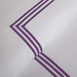 500TC Cotton Triple Embroidery Sateen Solid Duvet Cover Set