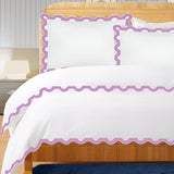 400TC U Shape Applique Embroidery Cotton Duvet Cover Set
