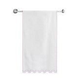 Zig & Zag U Shape Embroidered Bath Towels (Set of 2)