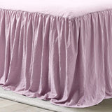 400TC Cotton Sateen Solid Ruffle Bedspread Set