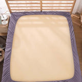 400TC Luxurious Triple Embroidery Sateen Solid Cotton Fitted Sheet