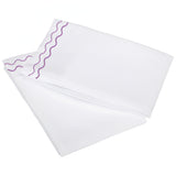400TC Double Wavy Embroidered Cotton Pillowcases (Set of 2)