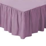 400TC Sateen Solid Cotton Gathered Bed Skirt