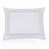 Smart Border 400TC Cotton Embroidery Sateen Solid Pillow Sham