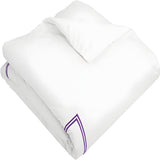 400TC Cotton Double Embroidery Sateen Solid Duvet Cover Set