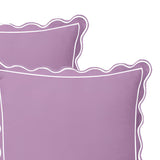 400TC Luxurious Scallop Embroidery & Border Cotton Euro Sham