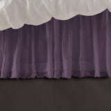 400TC Sateen Solid Cotton Fringe Ruffle Bed Skirt