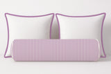 Ticking Stripe Velvet Bolster Pillow Cover