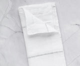 Lurex Linen Napkins - Metallic Silver Napkins