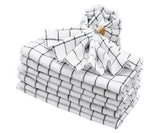 Linen Napkins - Grid Napkins Set of 4 & 8