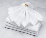Metallic Thread Linen Napkins