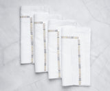 Harmonie Napkins - White Cloth Napkins Bulk