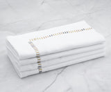 Harmonie Napkins - White Cloth Napkins Bulk