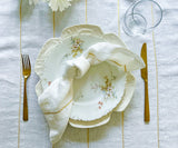 Metallic Thread Linen Napkins