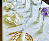 Metallic Thread Linen Napkins