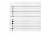 Cotton Flat Sheet - Line Embroidery