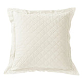 Linen Cotton Diamond Quilted Euro Sham