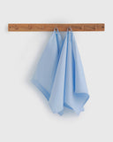Linen-cotton tea towel in Sky blue (Set of 2)