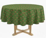 Round Block Print Tablecloths