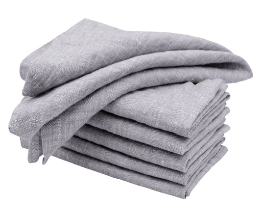 Gray Linen Napkins