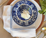 Blue Embroidered Pearls Napkins