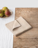 Natural linen napkin set of 2