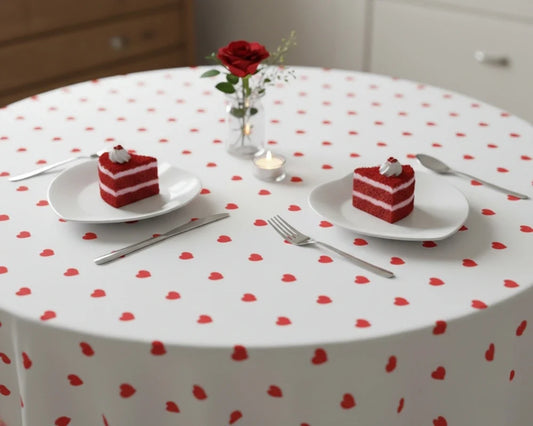 Valentine Cloth Tablecloth - Round
