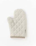 Linen oven mitt (1 pcs) in Light gray