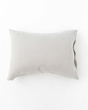 Linen pillowcase with buttons in Light gray