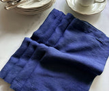 Dark Blue Linen Napkins