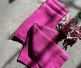 Pink Linen Napkins Set of 4