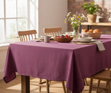 Plain Linen Rectangle Tablecloth