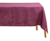Plain Linen Rectangle Tablecloth