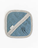 Linen pot-holder (1 pcs) in Gray blue