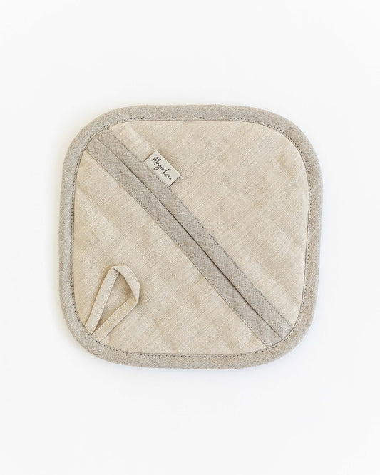 Linen pot-holder (1 pcs) in Natural linen