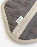 Linen pot-holder (1 pcs) in Charcoal gray