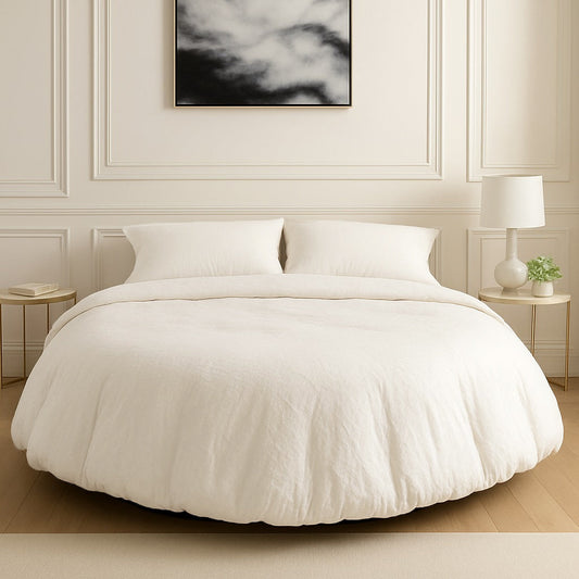 Linen Round Comforter