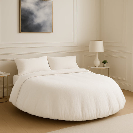 Linen Round Comforter