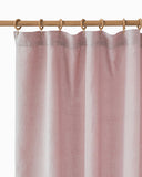 Waterproof linen shower curtain panel (1 pcs) in Woodrose