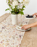 Autumn forest print Linen table runner