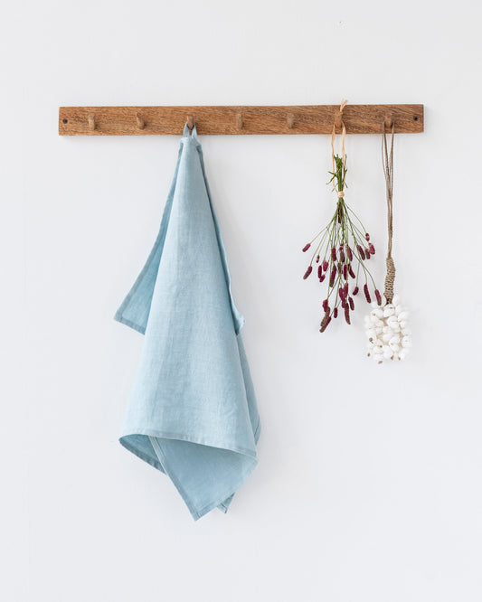 Linen tea towel in Dusty blue
