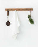Linen tea towel in White
