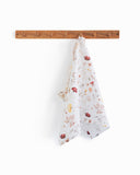 Linen tea towel in Meadow print