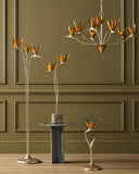 Harmon Gray Marble Accent Table